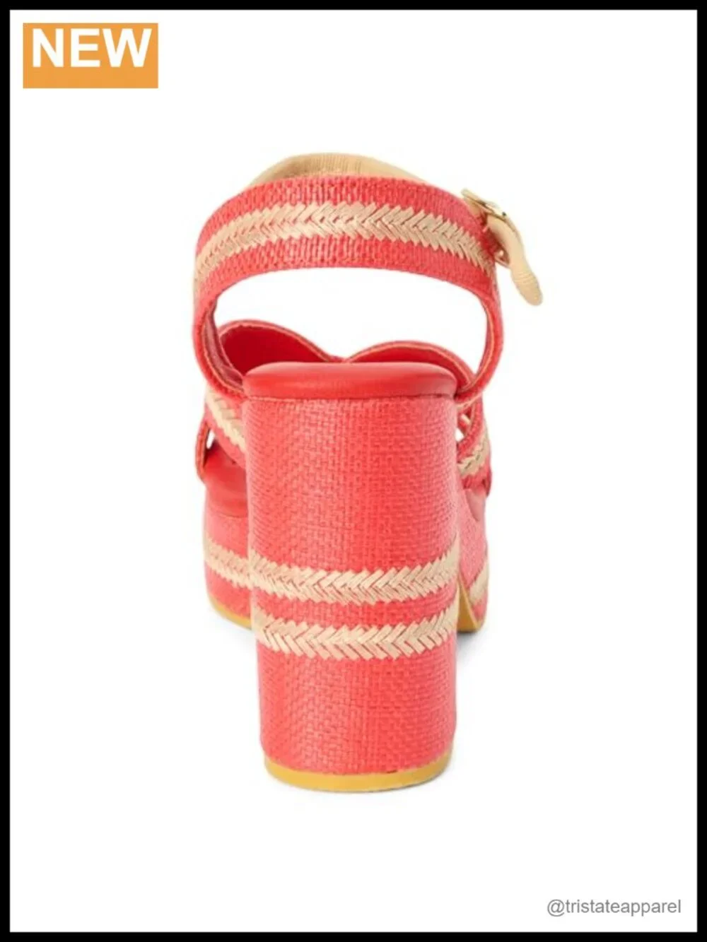 Raffia Platform Espadrille Wedge Sandal Ankle Strap Vegan